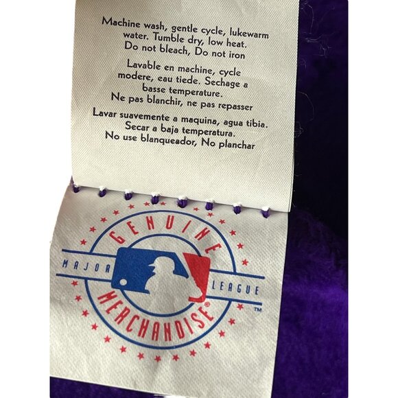 Arizona Diamondbacks Purple Fleece Throw Blanket 60" X 50" By Team Fleece USA - Picture 7 of 8